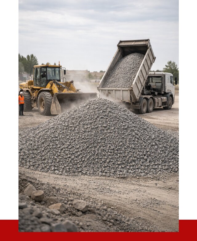 Купить щебень с доставкой в Усинске от 2560 руб. | ПРОНЕРУДСнс