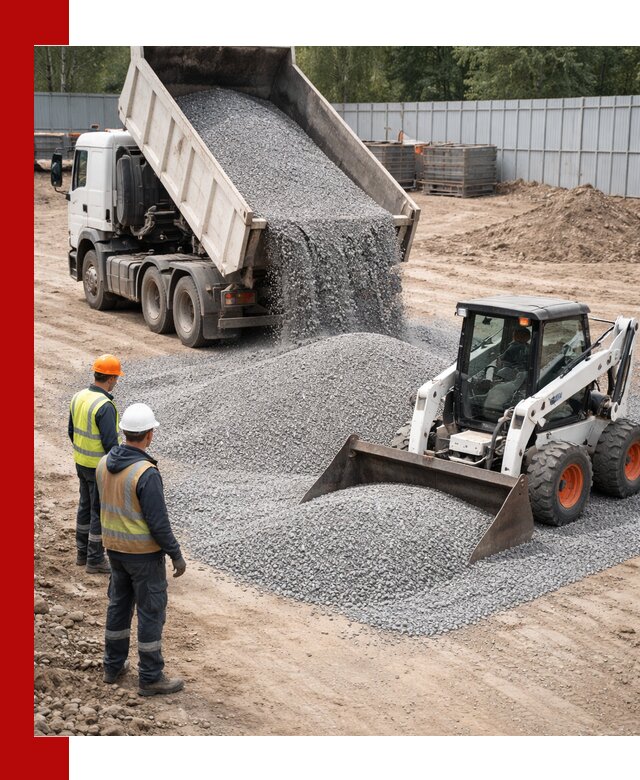 Доставка и продажа гранитного щебня фракции 0-5 в Усинске