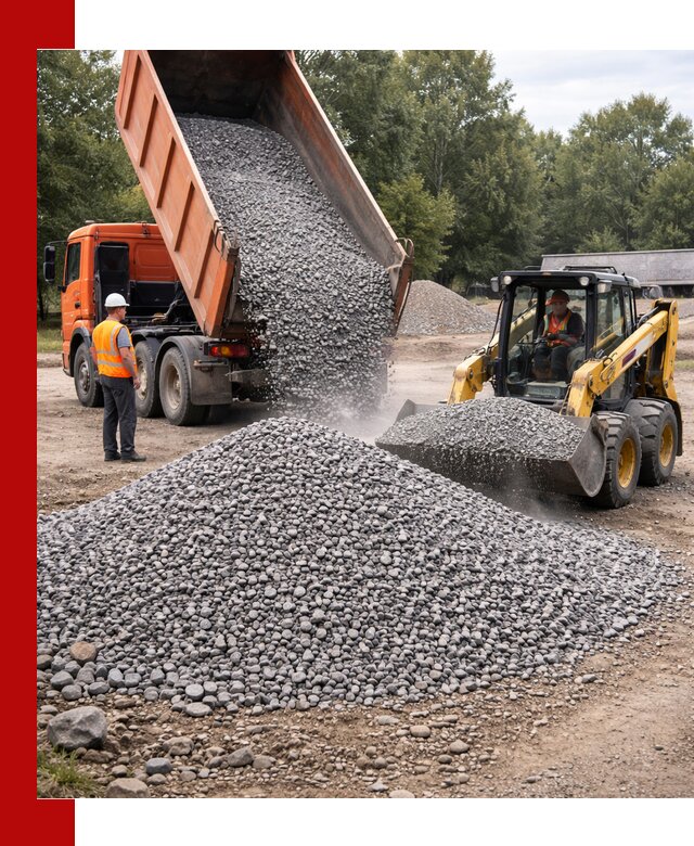 Купить гранитный щебень фракции 5–10 в Усинске с доставкой