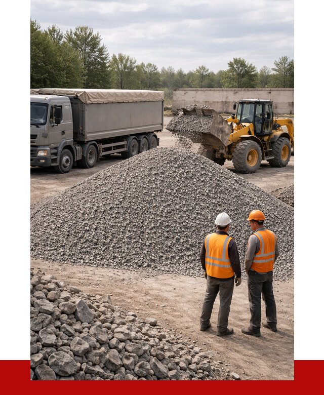 Гранитный щебень фракция 5-20 в Усинске от 4300 руб | ПРОНЕРУДСнс