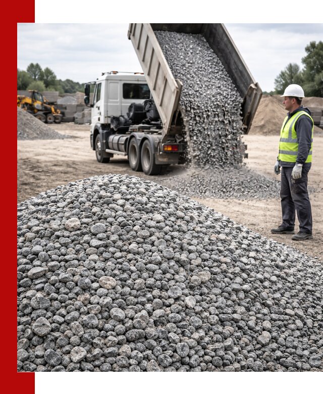 Доставка и продажа гранитного щебня фракции 5-20 в Усинске