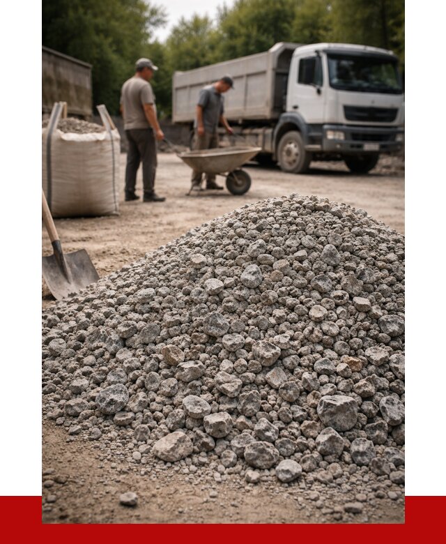 Гранитный щебень фракция 20-40 в Усинске от 3276 руб. ПРОНЕРУДСнс