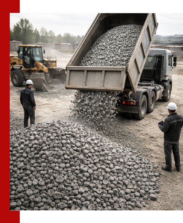 Доставка гранитного щебня фракции 20-40 в Усинске
