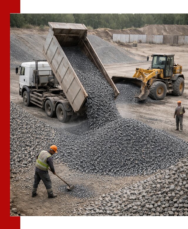 Щебень габбро-диабаз фр. 5-20 с доставкой в Усинске