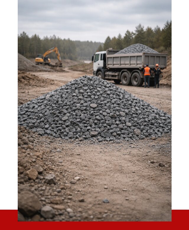 Щебень габбро диабаз фракция 40-70 в Усинске от 2252 р-ПРОНЕРУДСнс