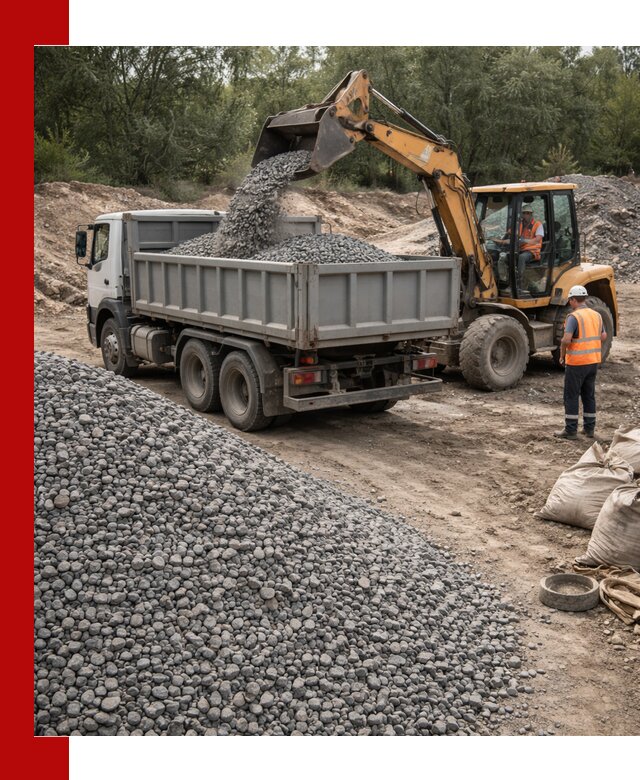 Доставка гравийного щебня в Усинске оптом и в розницу