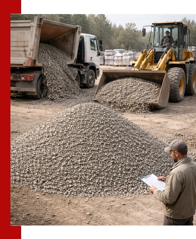 Гравийный щебень фракция 5–10 с доставкой в Усинске