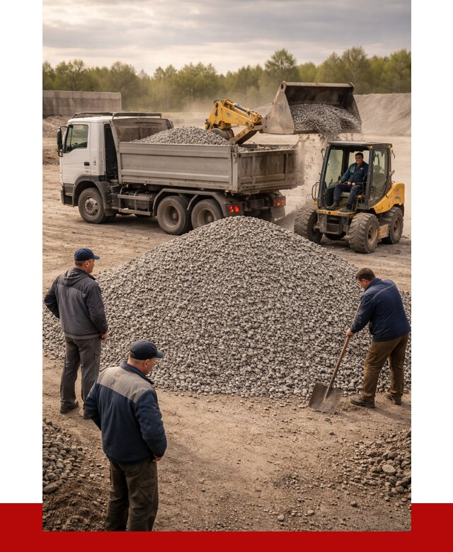 Гравийный щебень фракция 5-20 в Усинске от 2457 р. ПРОНЕРУДСнс