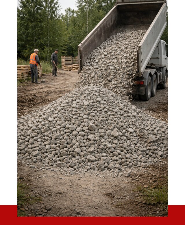 гравийный щебень фракция 70-120 в Усинске от 2508 р. ПРОНЕРУДСнс