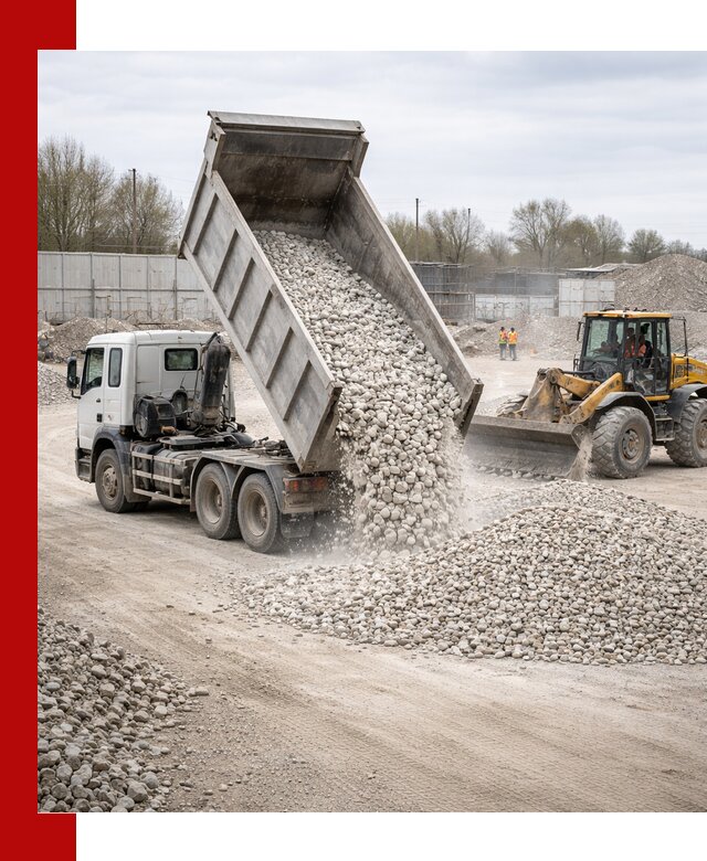 Доставка и продажа известнякового щебня в Усинске