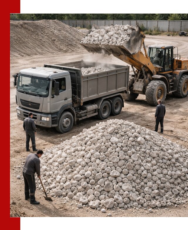 Известняковый щебень фракция 70–150 с доставкой в Усинске