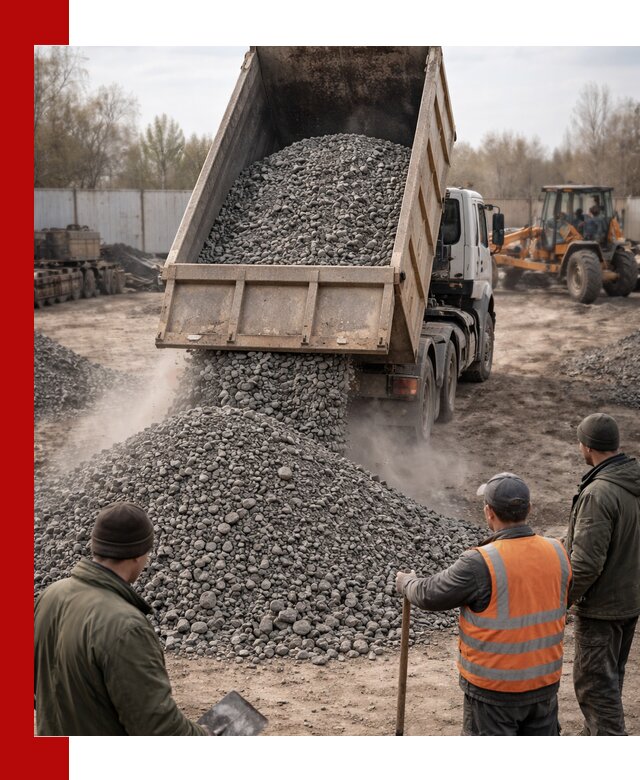 Доставка шлакового щебня в удобные сроки по выгодной цене в Усинске