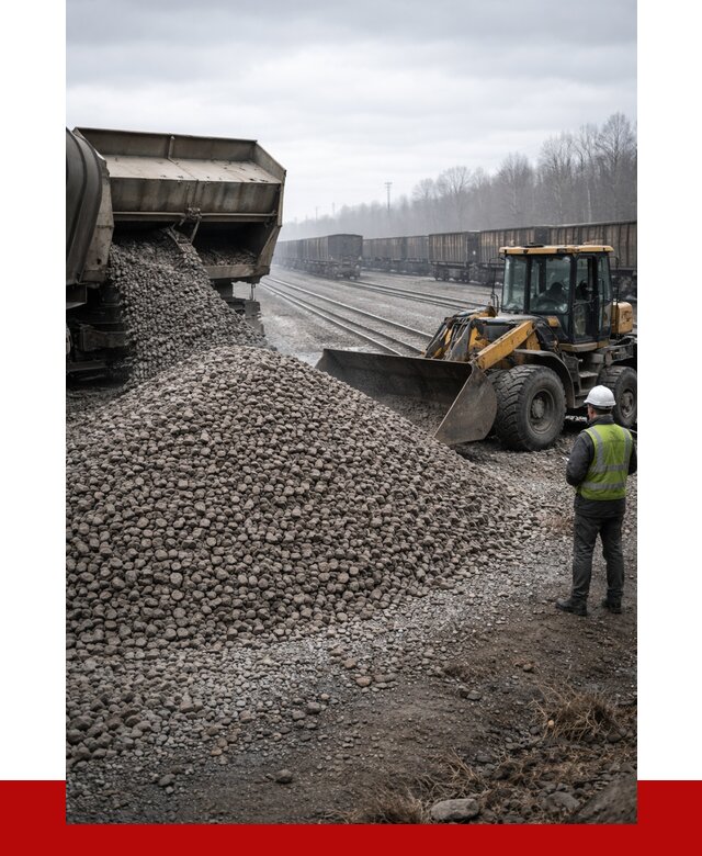 Купить железнодорожный щебень в Усинске от 2867 р. | ПРОНЕРУДСнс