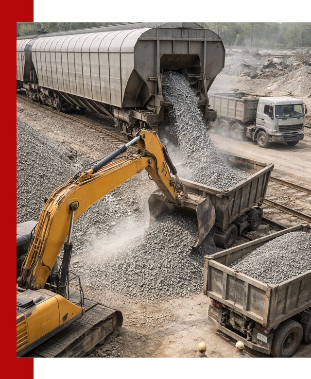 Доставка железнодорожного щебня в Усинске крупными партиями быстрого отгруза