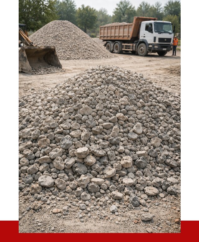 Вторичный щебень фракция 20-40 в Усинске от 2252 р ПРОНЕРУДСнс