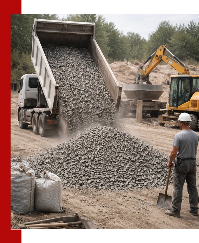 Доставка и продажа бетонного щебня в Усинске