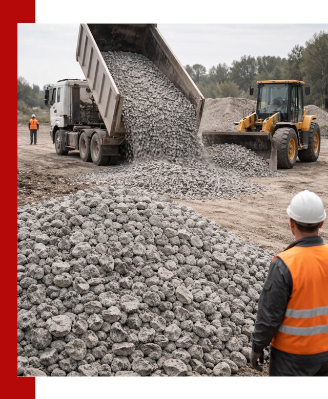 Доставка бетонного щебня фракции 20-40 в Усинске