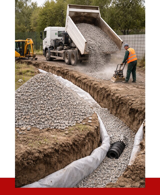 Щебень для дренажа в Усинске от 1894 р., ПРОНЕРУДСнс доставка