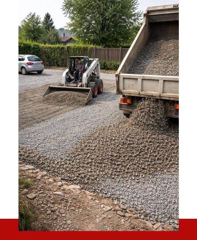 Щебень для парковки в Усинске с доставкой от 1229 р.| ПРОНЕРУДСнс