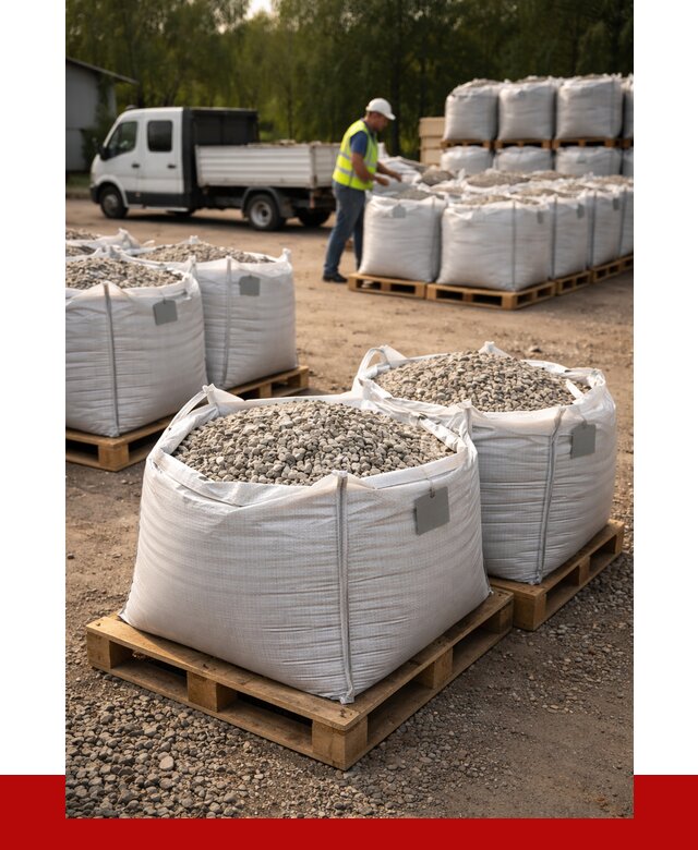 Щебень в мешках с доставкой в Усинске от 4300 р. | ПРОНЕРУДСнс