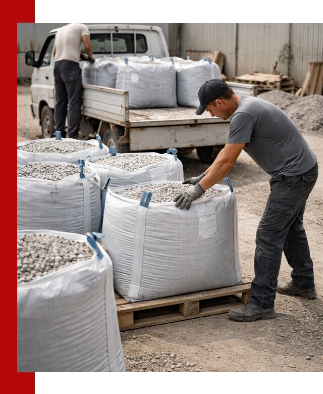 Доставка щебня в мешках по выгодным ценам в Усинске
