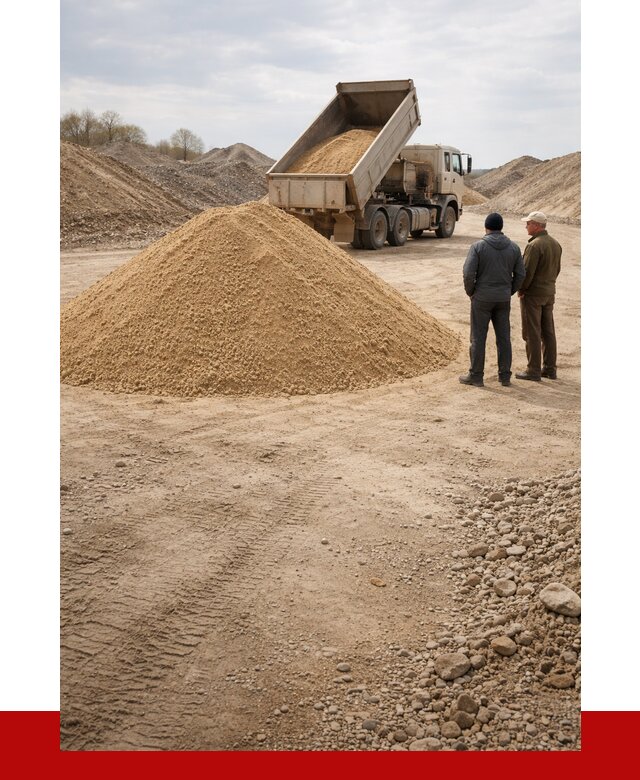 Карьерный песок крупнозернистый в Усинске от 8702 р | ПРОНЕРУДСнс