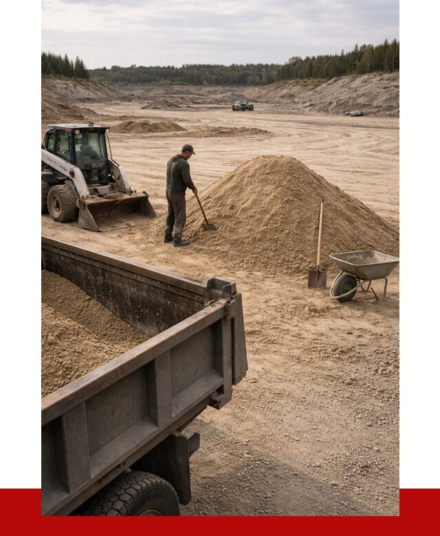 Карьерный песок среднезернистый в Усинске, от 2252 р. ПРОНЕРУДСнс