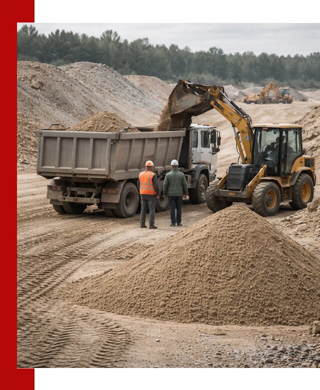 Карьерный среднезернистый песок с доставкой в Усинске