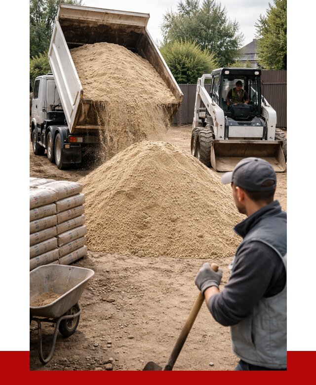 Мытый речной песок с доставкой в Усинске от 1485 р. | ПРОНЕРУДСнс