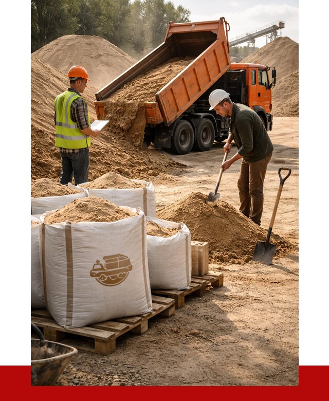 Строительный песок в Усинске от 2252 р. с доставкой, ПРОНЕРУДСнс