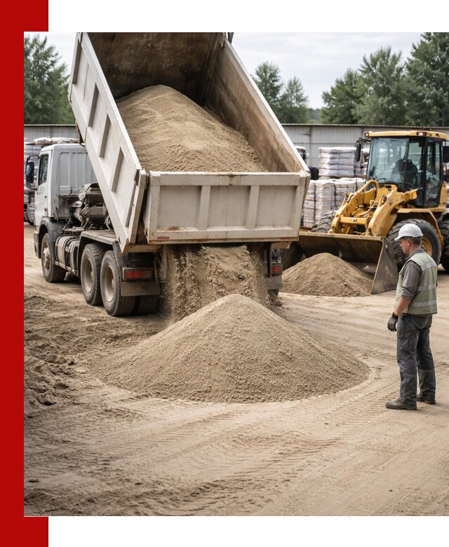 Поставка и доставка песка для бетона в Усинске