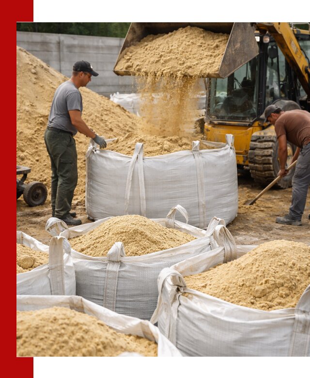 Поставка качественного песка для кладки в Усинске