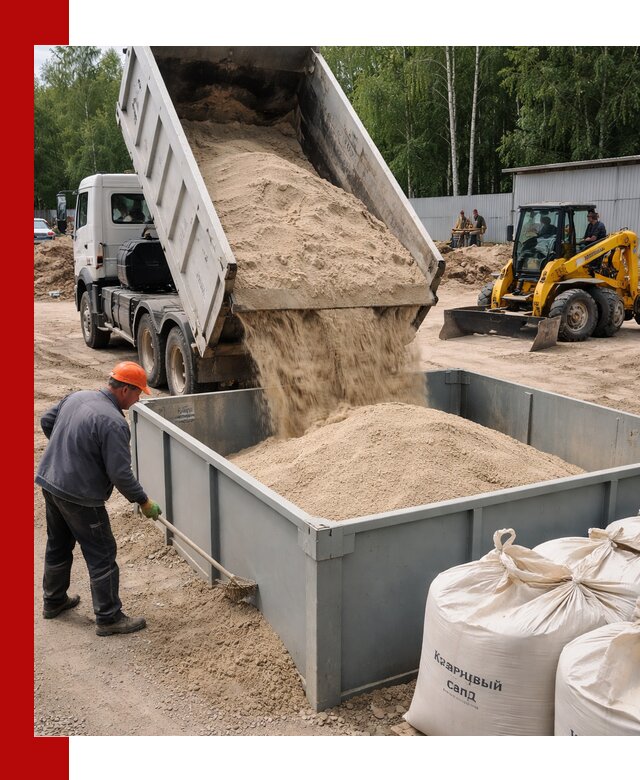 Кварцевый песок для фильтра в Усинске — доставка и качество