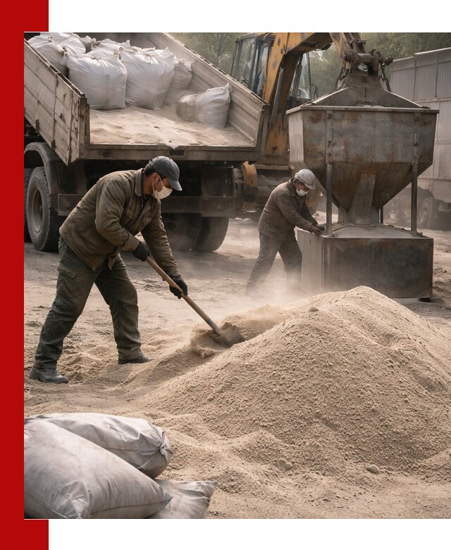 Кварцевый песок для пескоструя в Усинске — доставка и качество