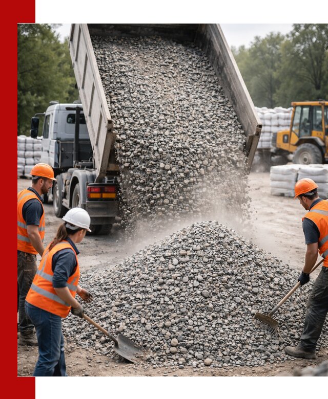 Доставка гравия и камня в Усинске оптом и в розницу