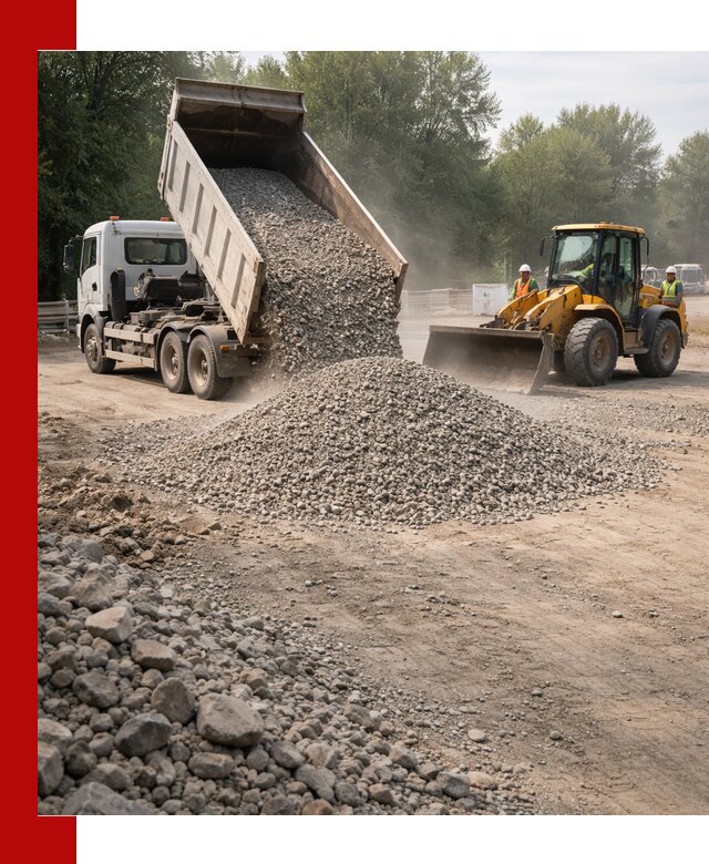 Гравий фракция 5–20 доставка в Усинске оптом и в розницу