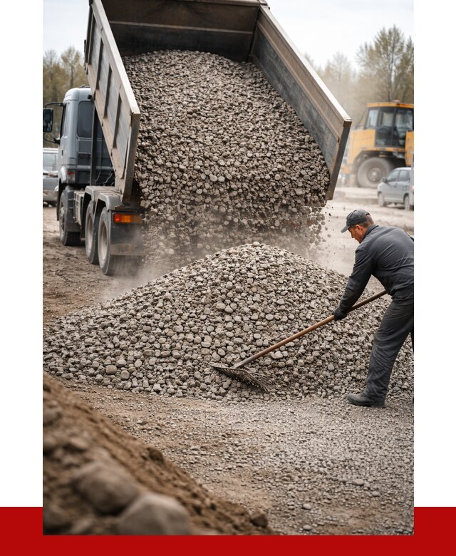 Гравий фракция 20-40 в Усинске от 2560 р. доставка | ПРОНЕРУДСнс