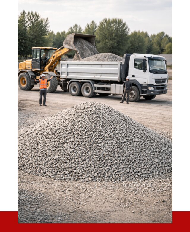 Купить мытый гравий в Усинске от 3583 р, доставка ПРОНЕРУДСнс