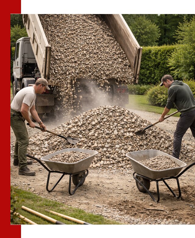 Доставка и продажа декоративной гальки в Усинске