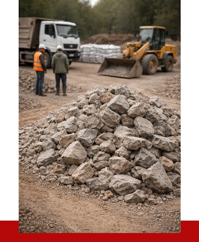 Купить бутовый камень с доставкой в Усинске от 2355 р. | ПРОНЕРУДСнс