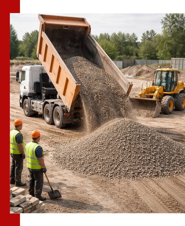 Доставка щебёночно-песчаной смеси ЩПС С7 в Усинске