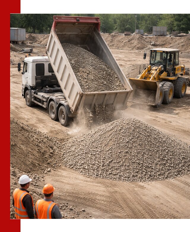 Щебень с песком (ЩГПС С2) с доставкой в Усинске