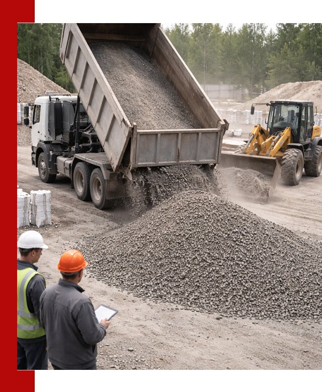 Доставка и продажа гранитного отсева 0-10 в Усинске