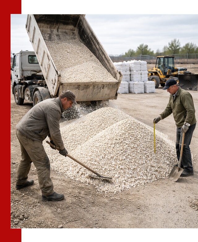 Мраморная крошка с доставкой и разгрузкой в Усинске