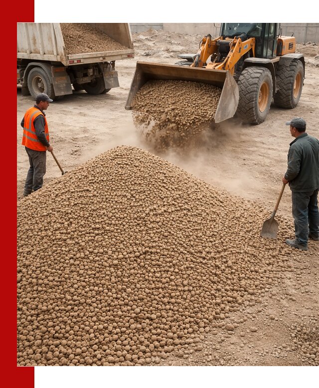 Керамзит фракция 10-20 с доставкой в Усинске