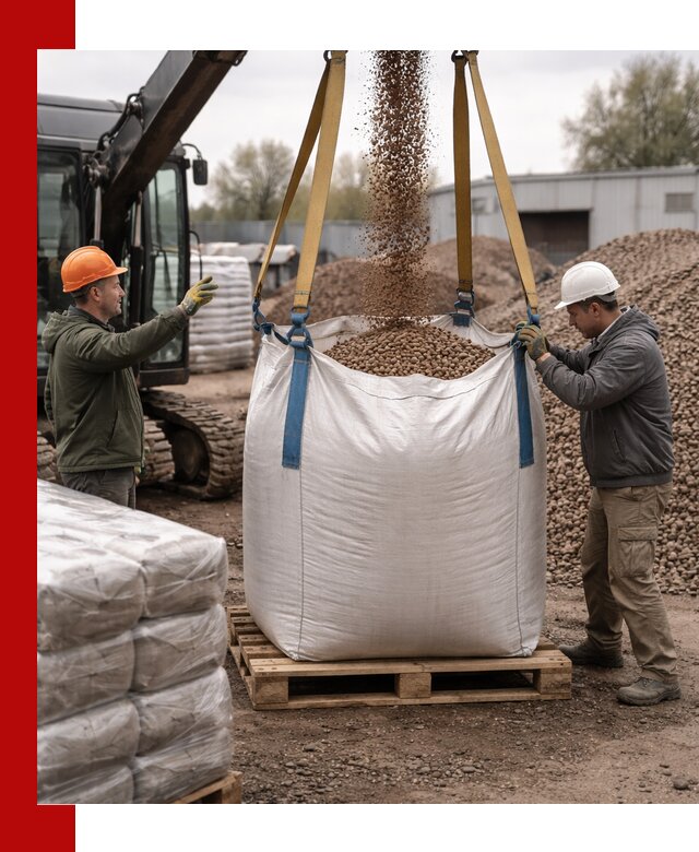 Керамзит в биг-бегах с доставкой в Усинске