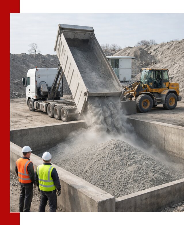 Доставка цемента навалом в Усинске крупными партиями