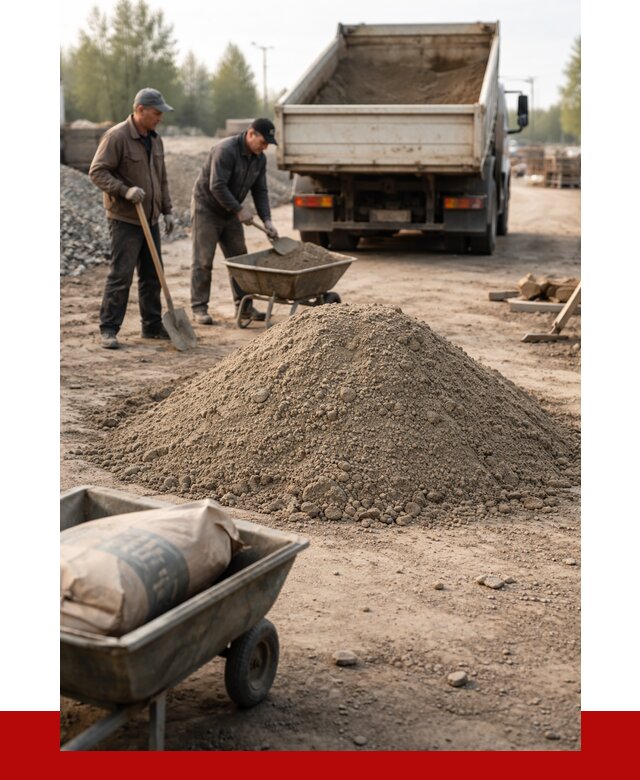 Цементно-песчаная смесь М150 в Усинске от 4812 р. | ПРОНЕРУДСнс