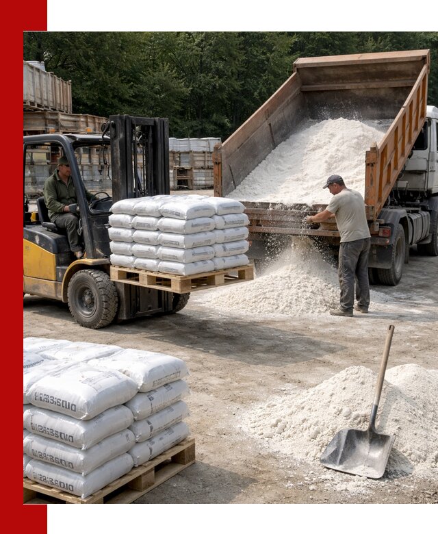 Доставка строительной извести оптом и в розницу в Усинске