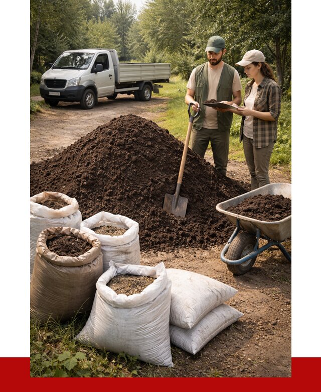 Купить грунт с доставкой в Усинске от 4607 р. за м3 | ПРОНЕРУДСнс